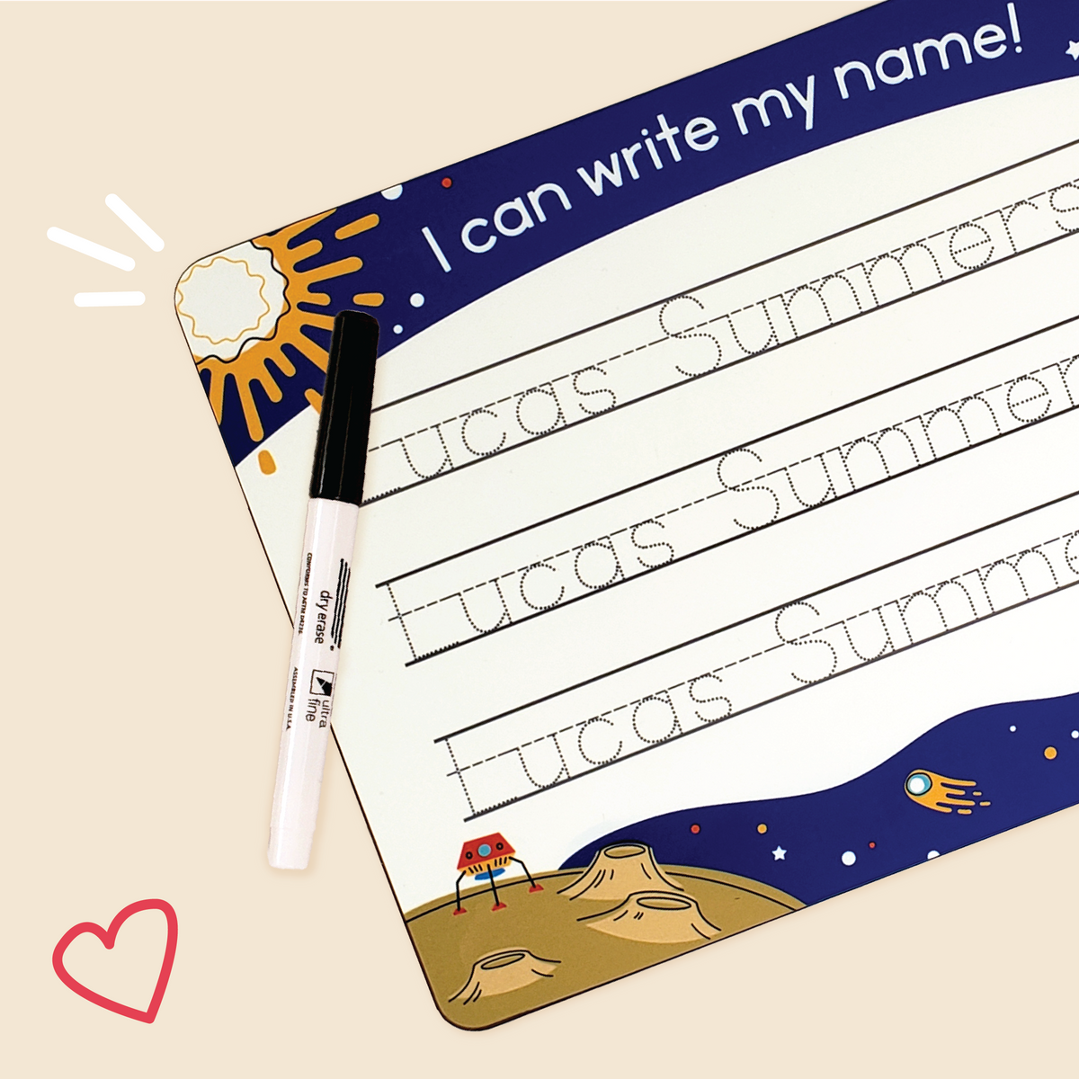PERSONALIZED HANDWRITING BOARD - To The Moon