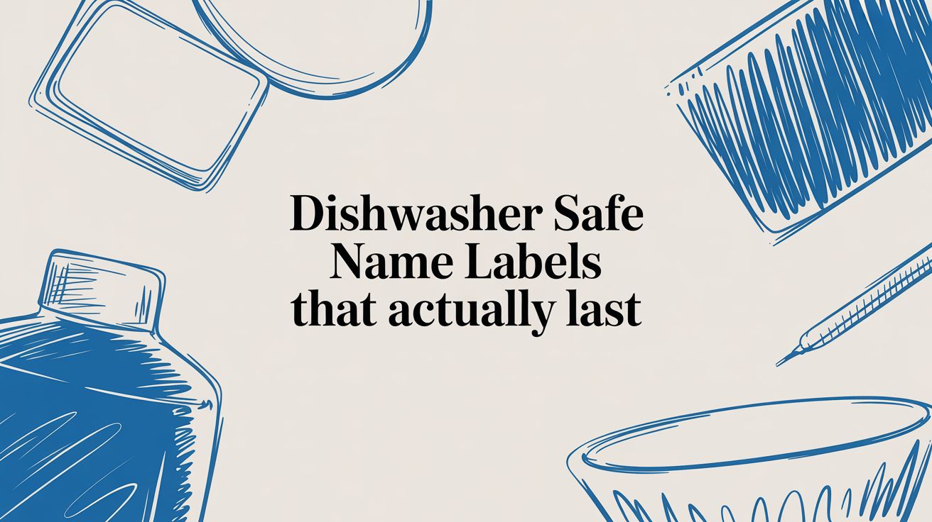 Dishwasher Safe Name Labels That Actually Last