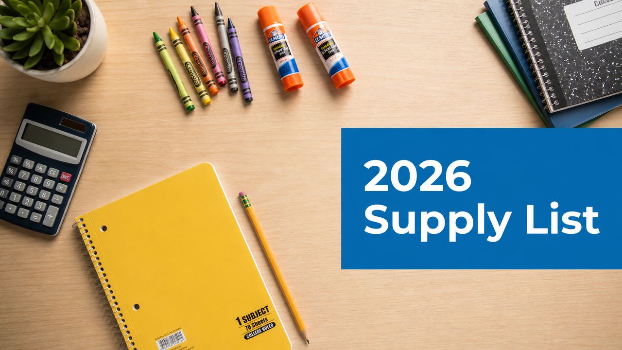 The 2026 Elementary School Supplies List: A Parent's Guide