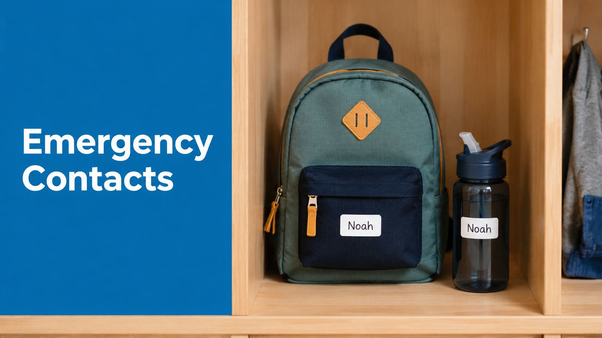 Emergency Contact Labels for Kids: A Parent's Guide