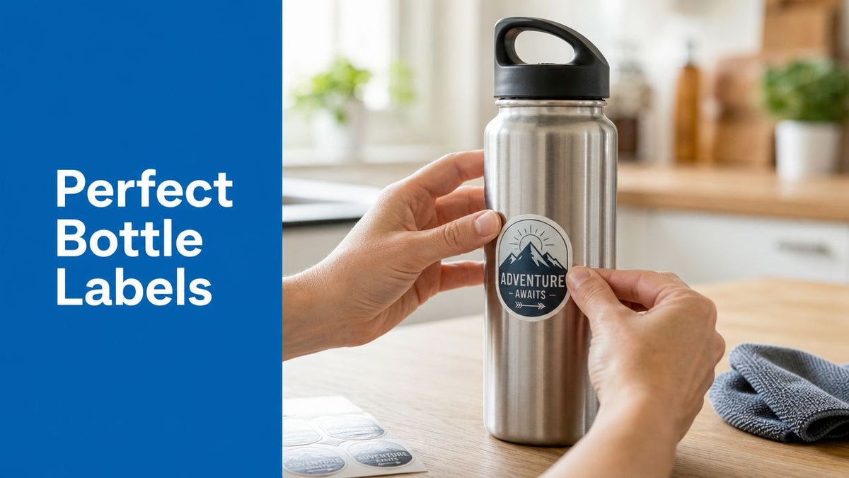 How to Apply Labels to Bottles Perfectly