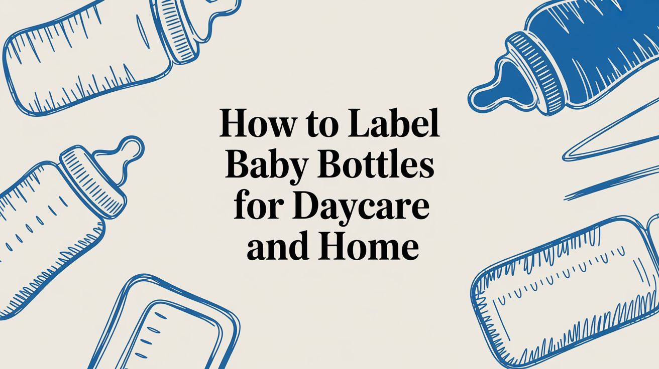 How to Label Baby Bottles for Daycare and Home