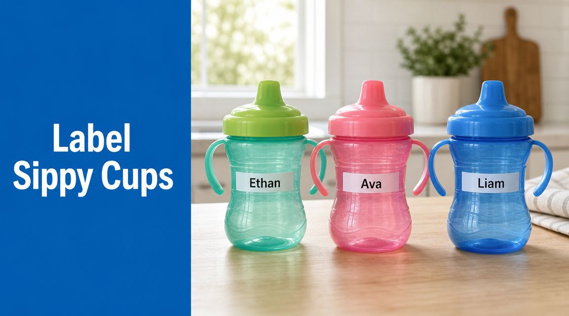 How to Label Sippy Cups for Daycare & Beyond