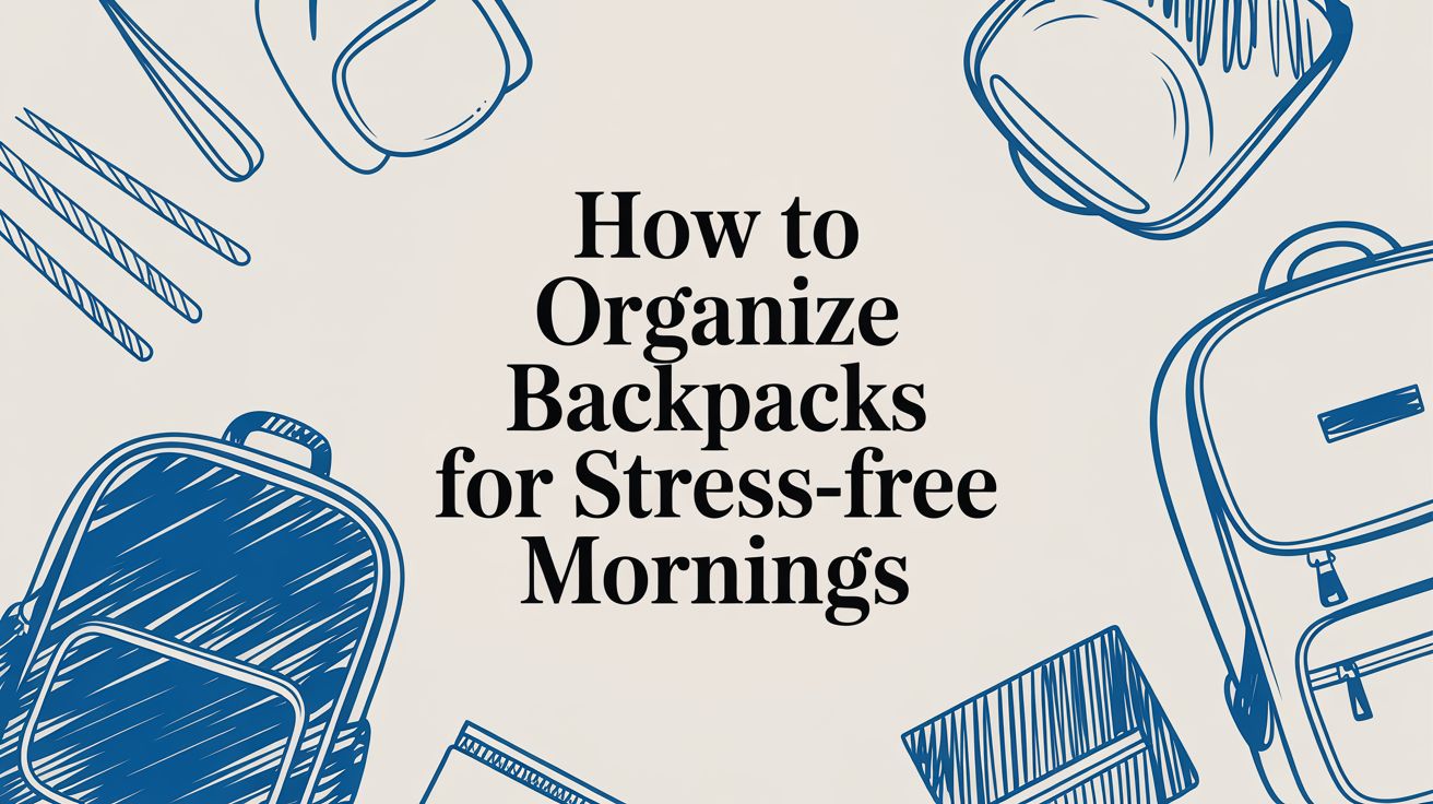 How to Organize Backpacks for Stress-Free Mornings