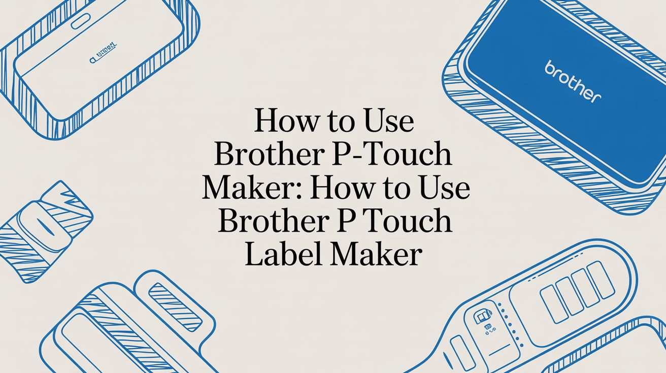 How to Use Brother P-Touch Label Maker: how to use brother p touch label maker