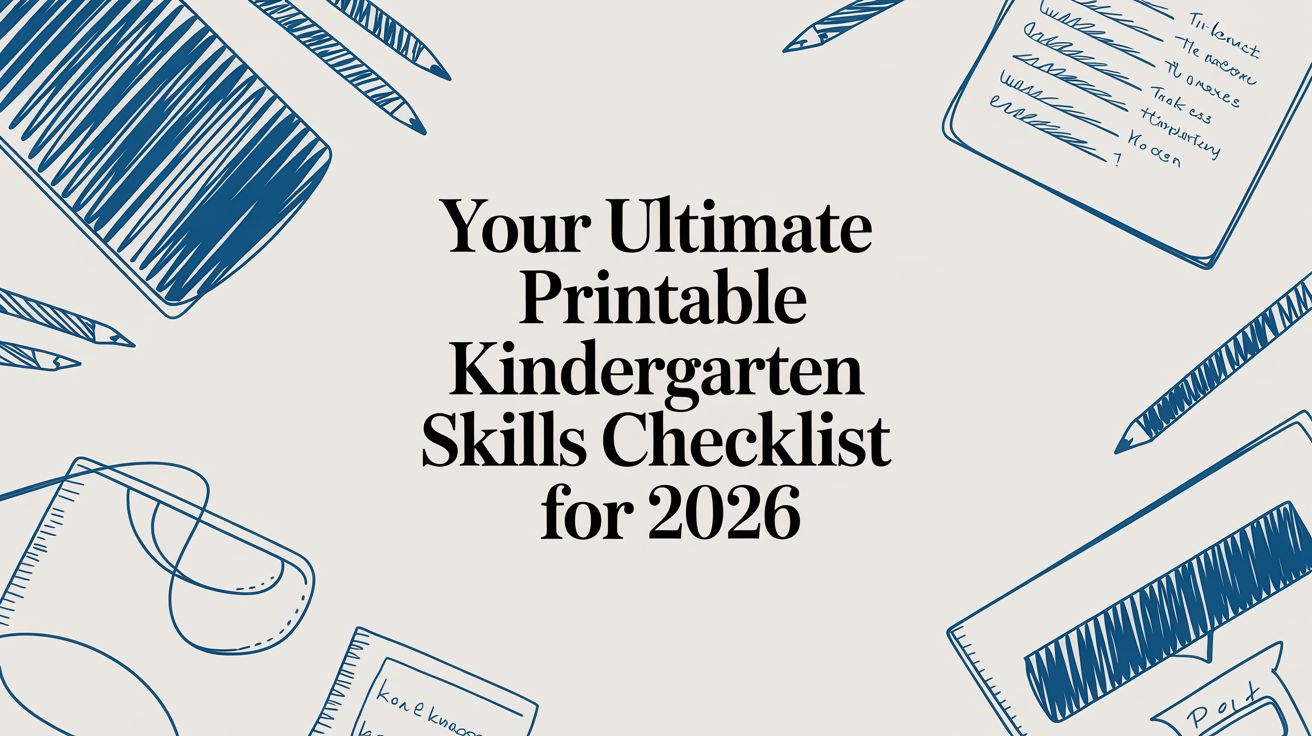 Your Ultimate Printable Kindergarten Skills Checklist for 2026