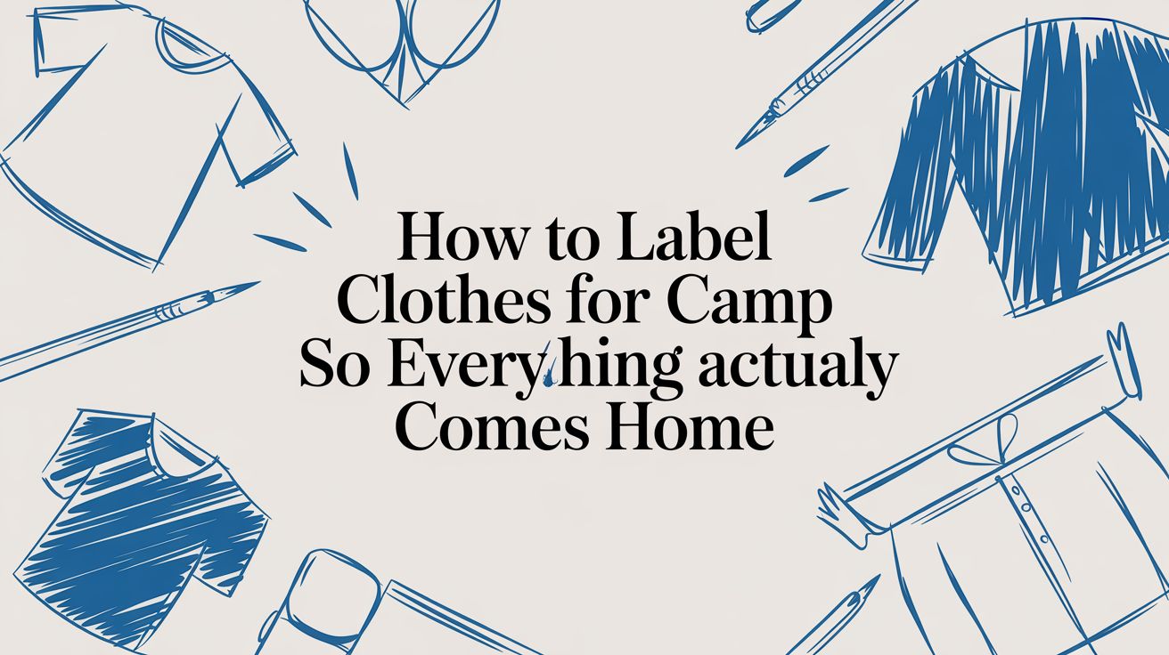 How to Label Clothes for Camp So Everything Actually Comes Home