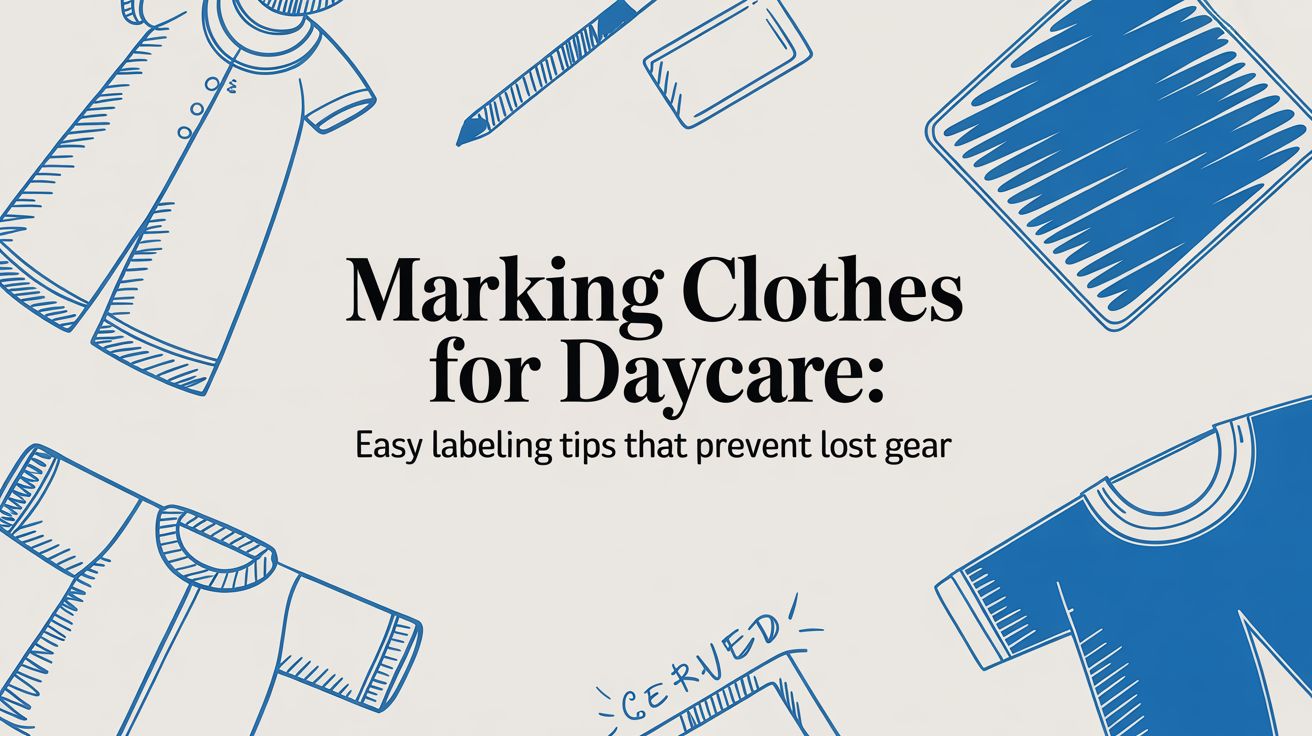 Marking Clothes for Daycare: Easy Labeling Tips That Prevent Lost Gear