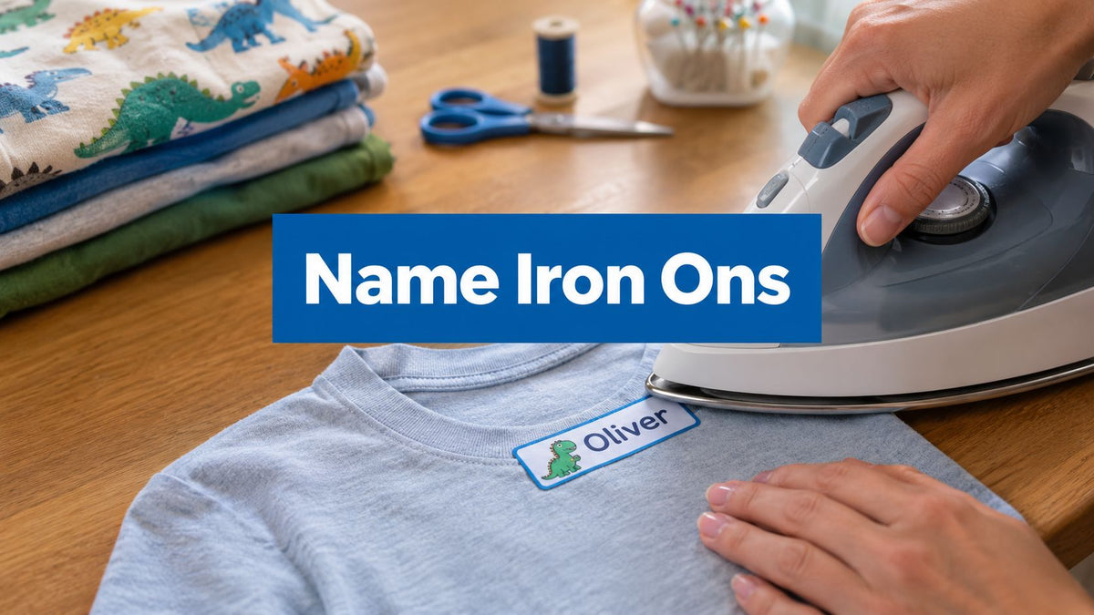 Name Iron Ons Made Easy How to Apply and Keep Them On
