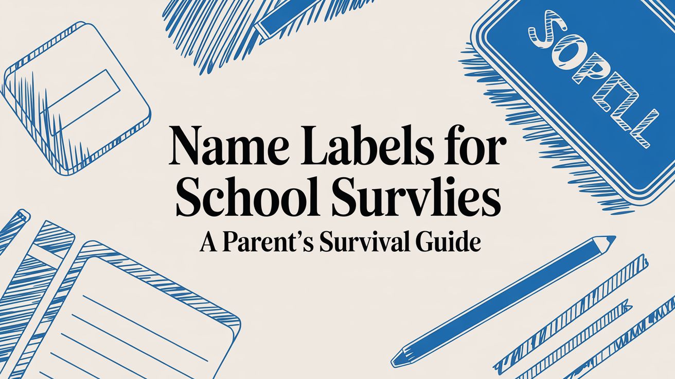 Name Labels for School Supplies A Parent's Survival Guide