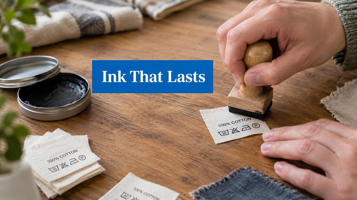 Permanent Ink Stamp for Fabric That Actually Lasts