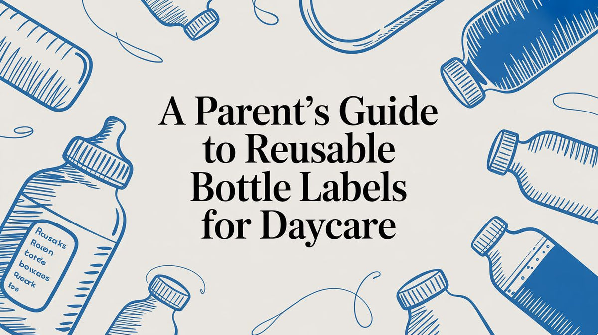 A Parent's Guide to Reusable Bottle Labels for Daycare