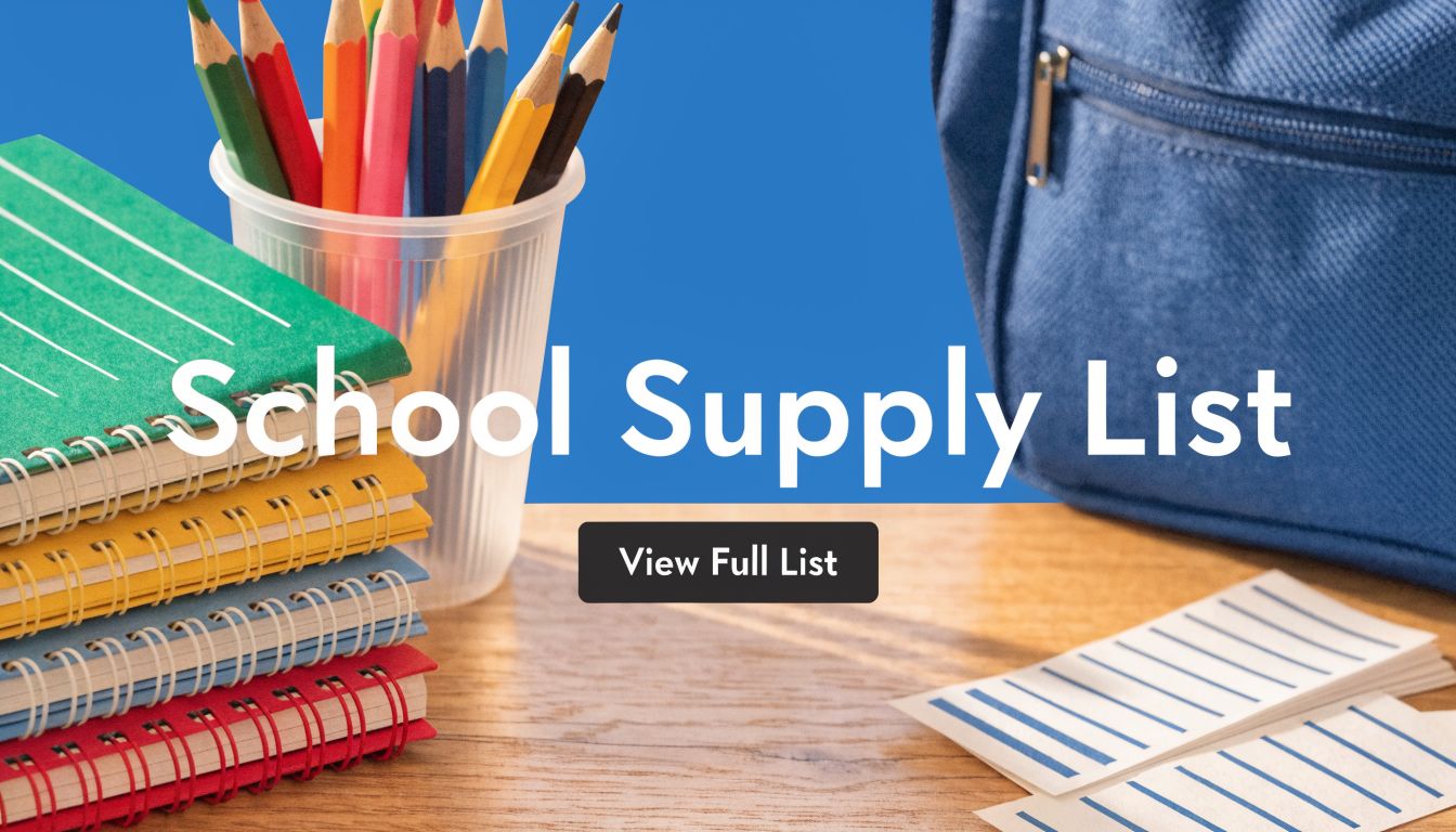 School Supply List: Your 2026 School Supply List &