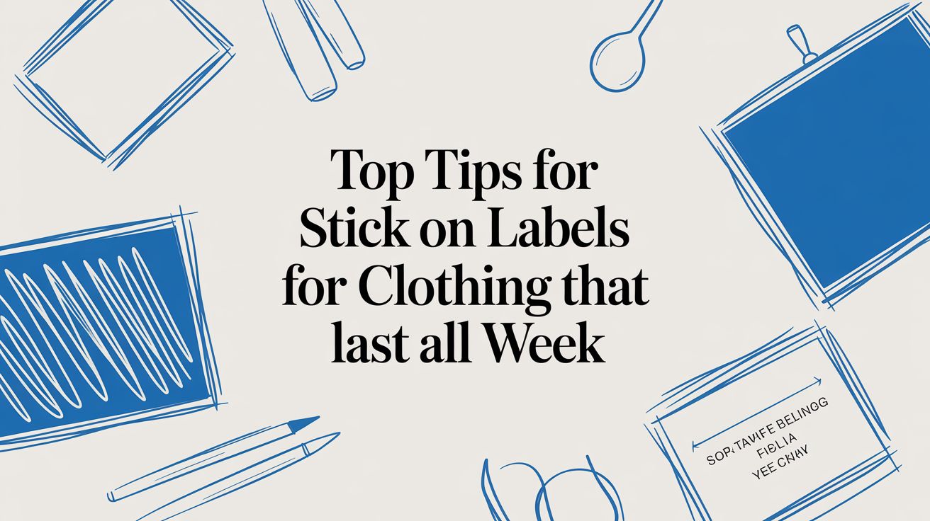 Top Tips for stick on labels for clothing That Last All Week