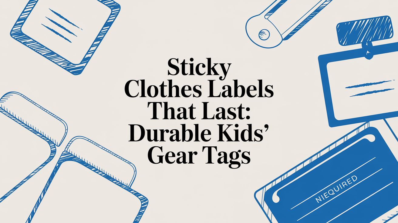 Sticky Clothes Labels That Last: Durable Kids' Gear Tags