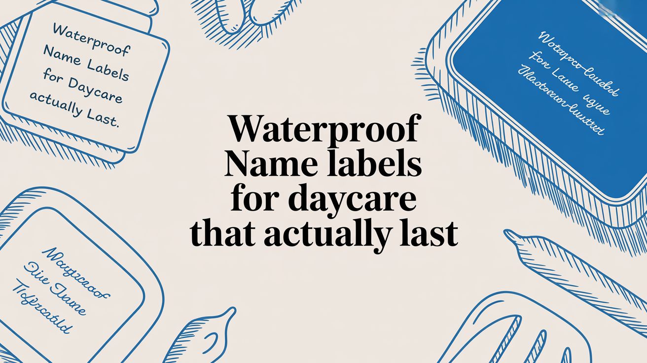 Waterproof Name Labels for Daycare That Actually Last