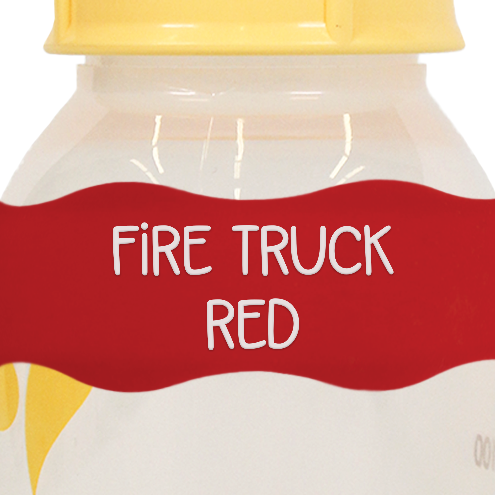 InchBug Orbit Label - Fire Truck Red