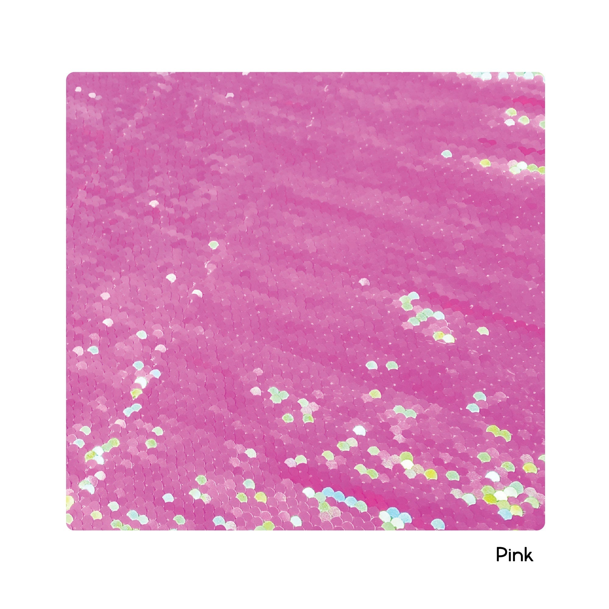 InchBug personalized sequin pillowcases close-up - pink