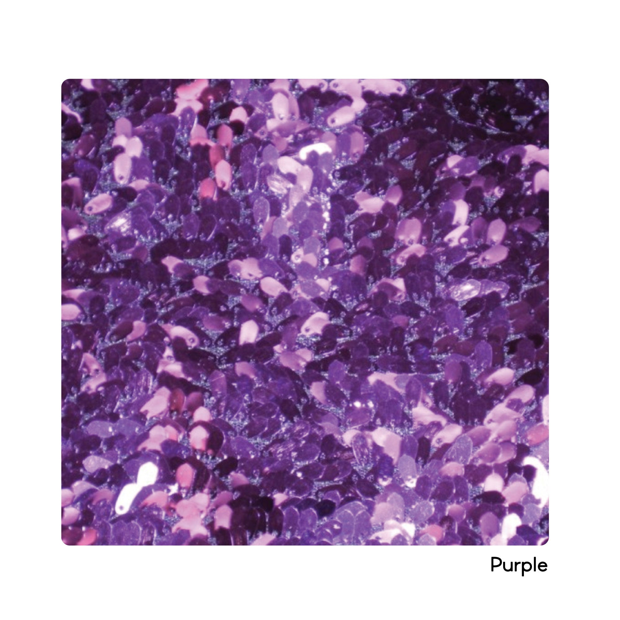 InchBug sequin pouches - close-up: purple