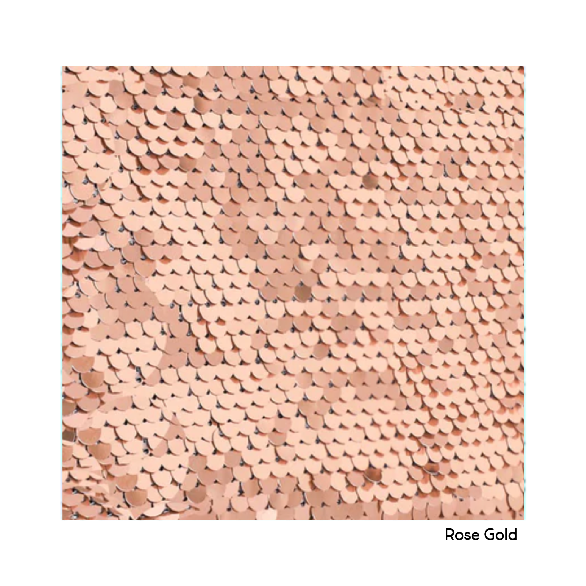 InchBug sequin pouches - close-up: rose gold