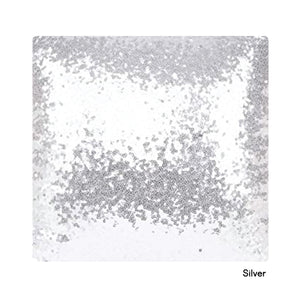 silver InchBug sequined pillow